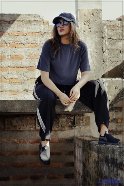 Drawstring Wide Leg Side Pant - Ladies Pant