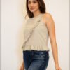 Ruffled sleeveless blouse - 5517