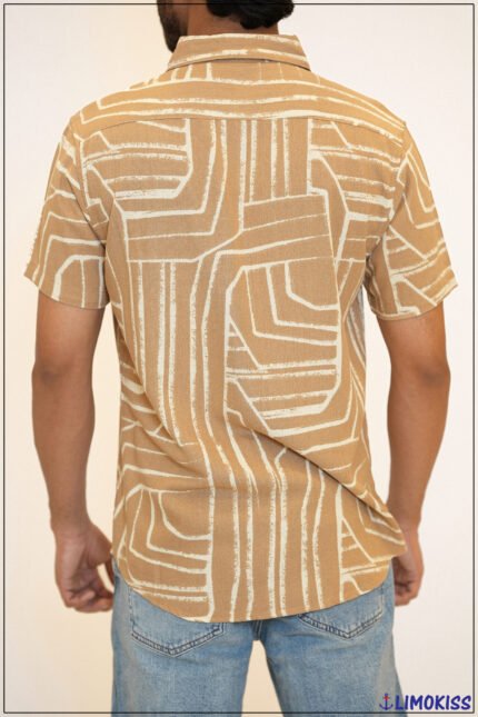 Beige Abstract Shirt