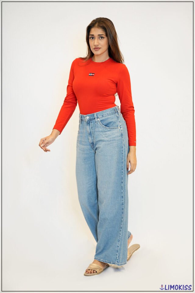 Wide-Leg High Waist Denim