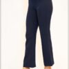 Navy Straight-Leg Trousers - 5854