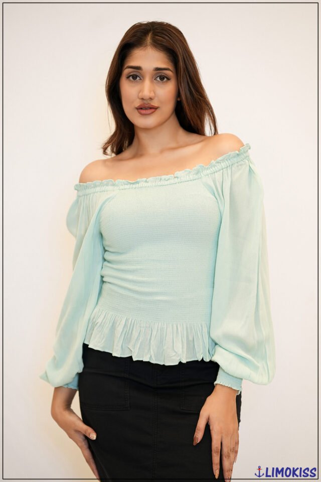 Shoulder Ruffle Blouse