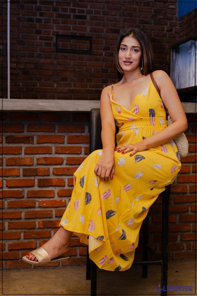 Henassy Yellow Layerd Linen Dress– Trendy Ladies Dress in Sri Lanka