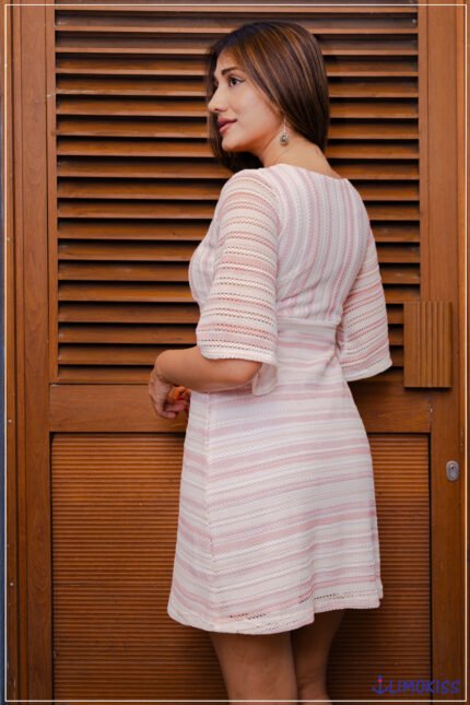 Blush Breeze Knit Dress – Trendy Ladies Dress in Sri Lanka