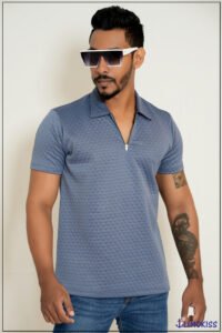 Men's Zipper T-shirt - 6297