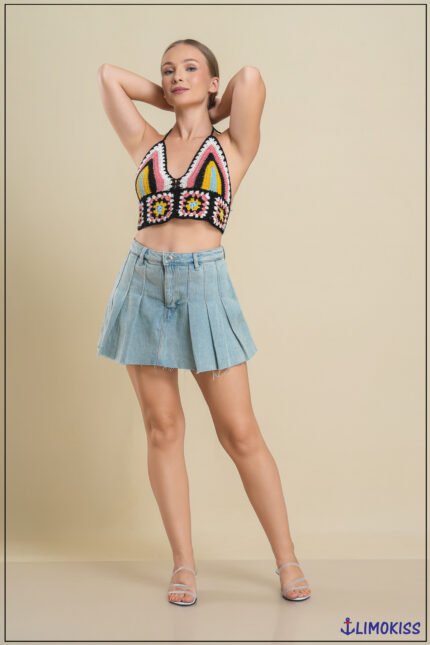 Crochet Halter Crop Top