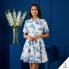 Toile Print Cotton Shirt Dress | Limokiss Premium Fashion Sri Lanka