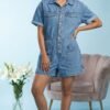 Short Denim Jumpsuit | Premium Quality Women's Fashion | Limokiss